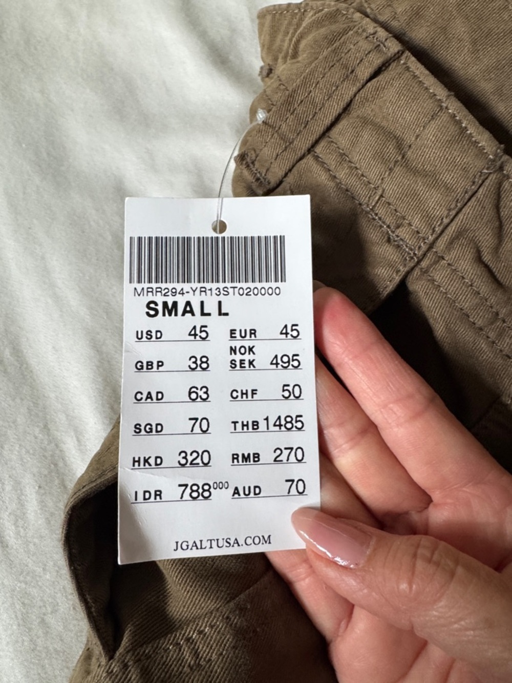 Brandy Melville Olive Cargo Pants - Picture 2 of 6